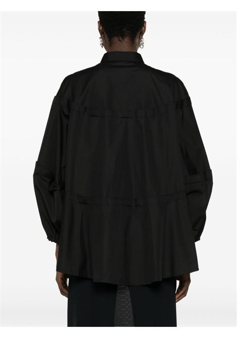 Camicia con orlo a taglio vivo in nero - donna COMME DES GARCONS COMME DES GARCONS | RMB0181